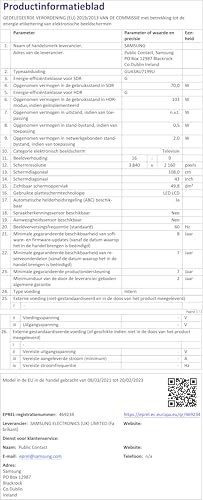Samsung Crystal UHD TV 4K AU7199 43 Zoll (GU43AU7199UXZG, Deutsches Modell), HDR, Q-Symphony, rahmenloses Design, Smart TV [2021]