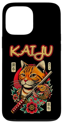 Kaiju - Regalos divertidos de gato japonés para hombres, mujeres y niños Carcasa para iPhone 13 Pro Max