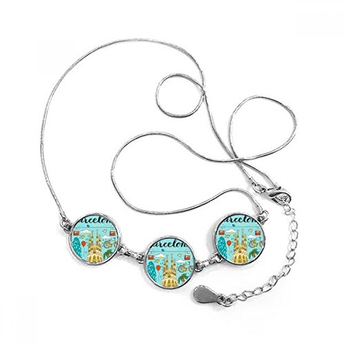 Pendentif Barcelone Sagrada Familia, le bijou rond idéal pour sublimer vos tenues d'été