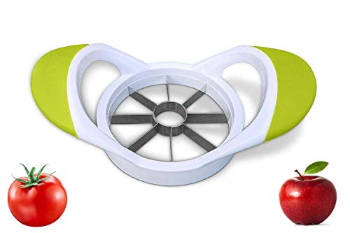 Apple Slicer Cutter Divider Corer, Pear Tomato Orange cutter divider 8-Blades Razor Sharp Stainless Steel Blades apple divider apple corer EASY TO WASH