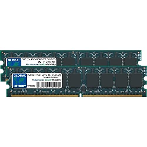 Mémoire RAM DDR2 667MHz PC2-5300 8Go ECC UDIMM pour carte mere serveur