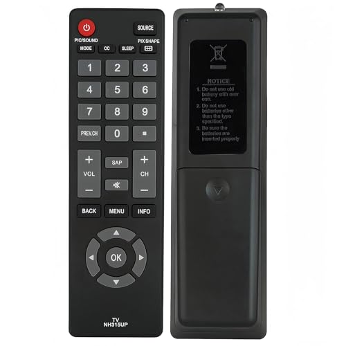 Télécommande de rechange Sanyo NH316UD controleur ecran LED noir FW43D25F FW55D25F
