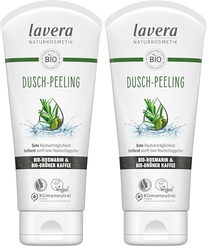 lavera Dusch-Peeling, 200 ml (Packung mit 2)