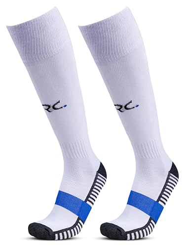 Image of RC. ROYAL CLASS Football Socks -Knee High Unisex, Cushioned Sole, Hi-Performance, Breathable, Cotton,Ventilated,Moisture Wicking,Anti-Odour,Uniform, Football /Soccer Socks For Kids to Adults-Pack of 1