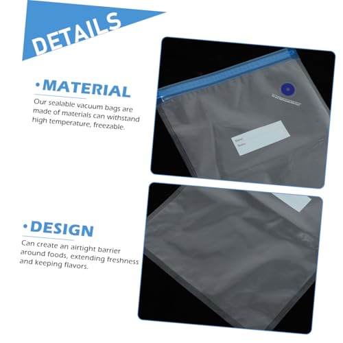 Bolsas de vacío con clips resistentes para congelador libre de escarcha 4