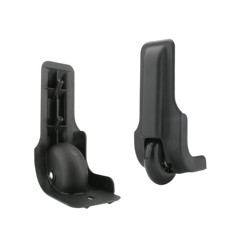 Accesorios de Repuesto for Ruedas de Bolsa, Pieza rodante for Equipaje, Maleta, Equipo de reparación, Caja de Varilla de tracción, Ruedas direccionales(D017 Black(2Pcs))