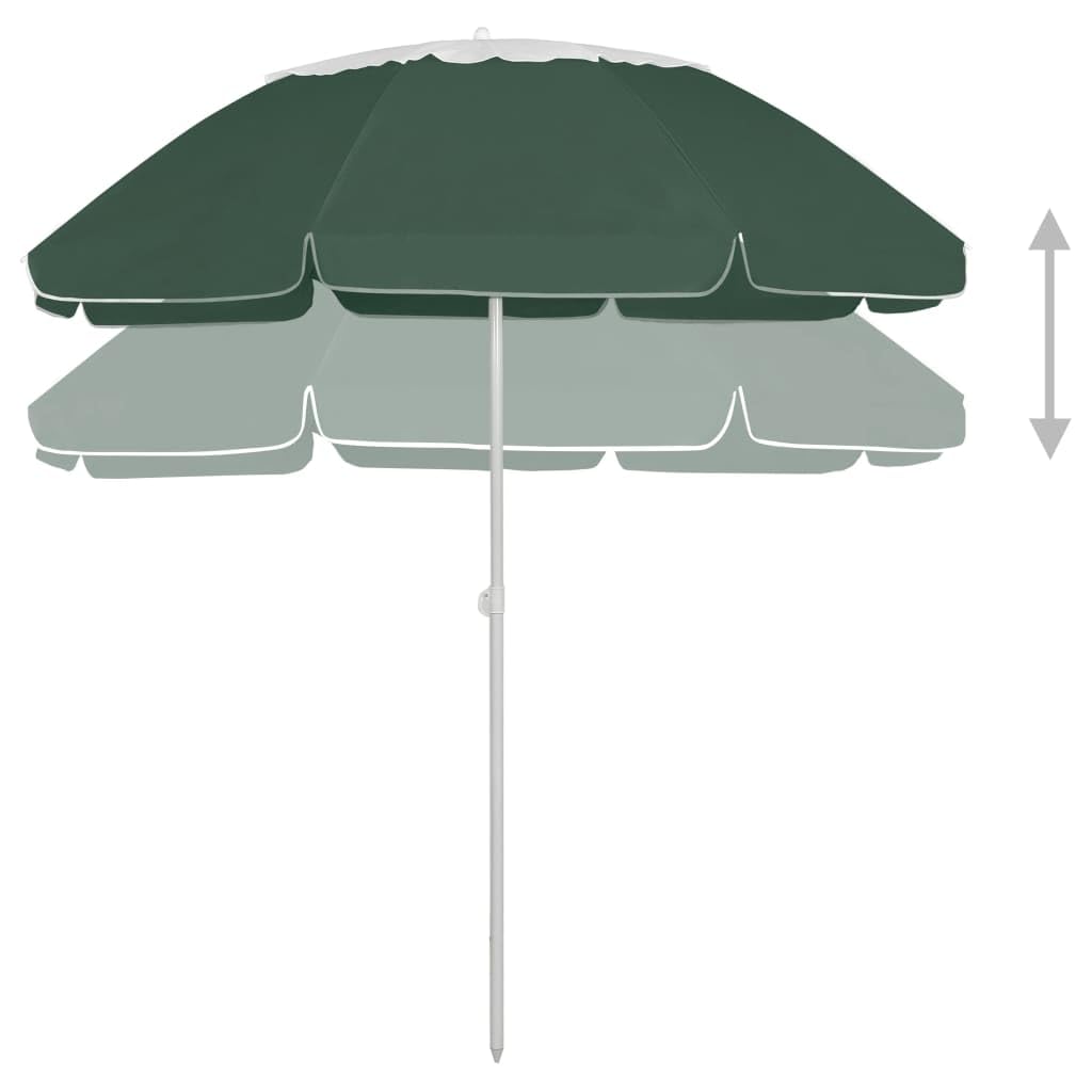 Parasol plażowy z odpornego na działanie promieni UV poliestru z funkcją nachylenia i wentylacji, wiatroszczelny, na taras, balkon i do ogrodu, odporny na działanie promieni słonecznych