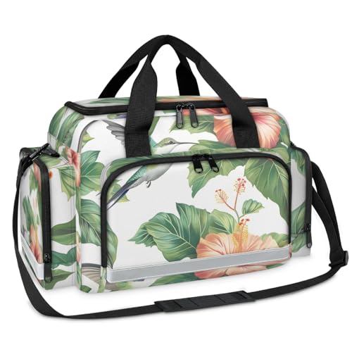 GzLeyigou First Aid Bags Empty, Cute Hummingbird Emergency Bag First Aid Kit Multiple Compartment Kit Carrier On Call Trauma Bag For Paramedics Emergency Medical Supplies Kit