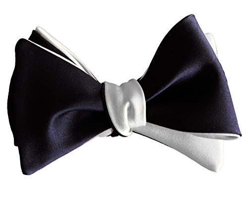 Knot Theory Classic Butterfly Bow Tie Self Tie Black & White Reversible James
