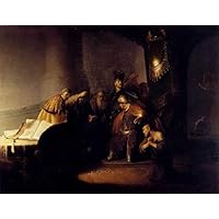 レンブラント　羊飼いと天使　絵画　アート　美術品 エッチングの常識を破った表現力・レンブラント『羊飼いに現れた天使