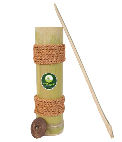 Image of Deep Forest Bamboo Puttu Maker|Traditional Puttu making with Cooker| Kerala puttu maker | Steamer- Green & Natural- Hand Made - Produced from Natural bamboo & Coconut Shells - Pack of 1