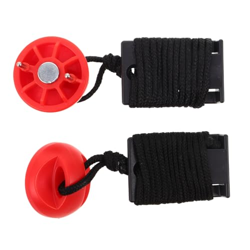 Kisangel 2 Piezas Llave Seguridad Cinta Correr Repuesto Doble Inserción Freno Emergencia Compatible Varias Fácil Instalación Accesorios Fitness