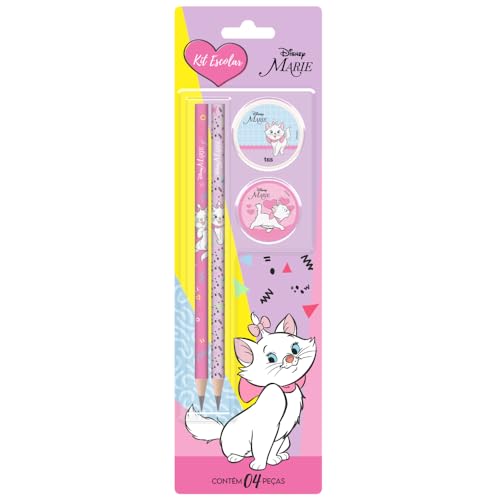Kit Escolar Marie Cartela 4 Pecas - Tris