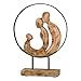 Produktbild Casablanca Deko Skulptur Familie - Vater Mutter Kind - Mangoholz/Metall naturbelassen - handgefertigt - Höhe 41 cm