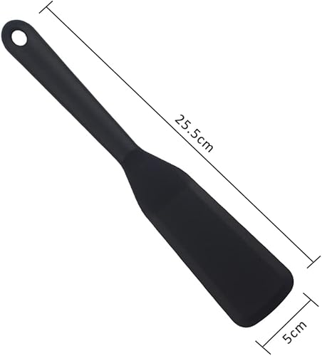Miniatura 2 de CANDeal 2 espátulas de silicona ultrafinas para tortillas, espátula larga para crepé, espátula de cocina, espátula antiadherente para panqueques de