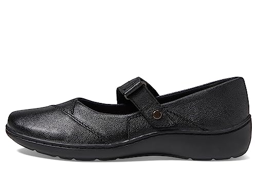 Clarks Black's Cora Gema Mary Jane Flat, Black Leather, 11 Wide US by Clarks - Used condition - Image 6