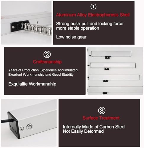 Automatismo para ventanas de techo difícil acceso con interruptor y doble cadena 5