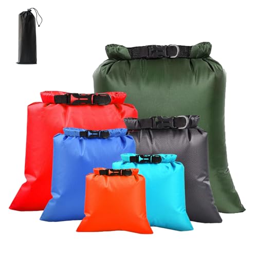 6PCS Waterproof Dry Bags for Kayaking and Outdoor Activities