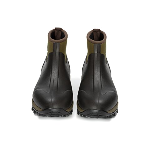 Image of LTC LINENS Harbormill East Rock Men's Rubber Boots, Black /Tan, Size 8 /7.5 inch