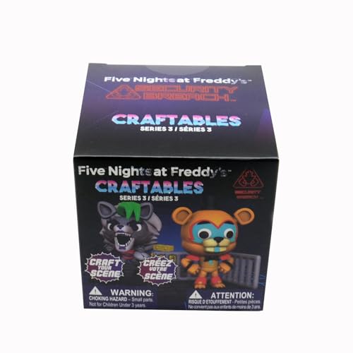 Bizak Five Night at Freddys Diorama, Überraschungsbox mit 5 Sammelfiguren...