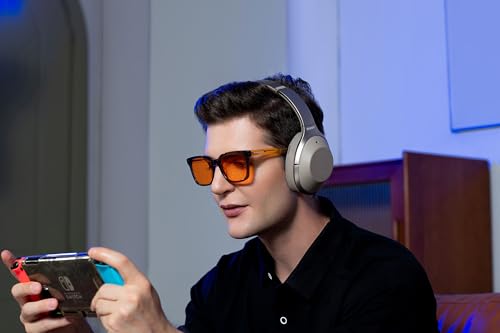 Image of 99.9% Blue Light Blocking Glasses, AR Coating, Computer Screens Gaming for Men Women, Stop Eyestrain, Better Sleep