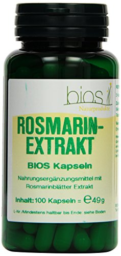 Bios Rosmarinextrakt, 100 Kapseln, 1er Pack (1 x 49 g) Cover