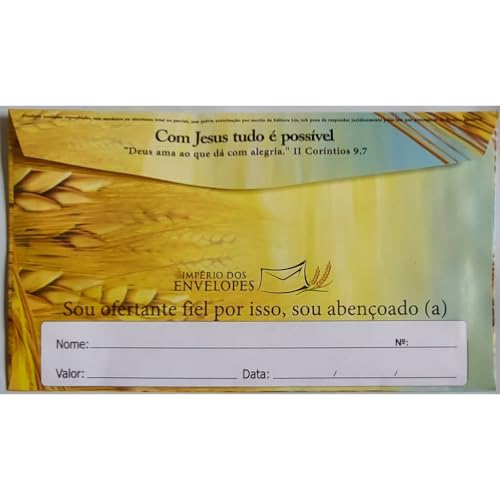 Envelope de oferta com trigo 100 unidades cod 08