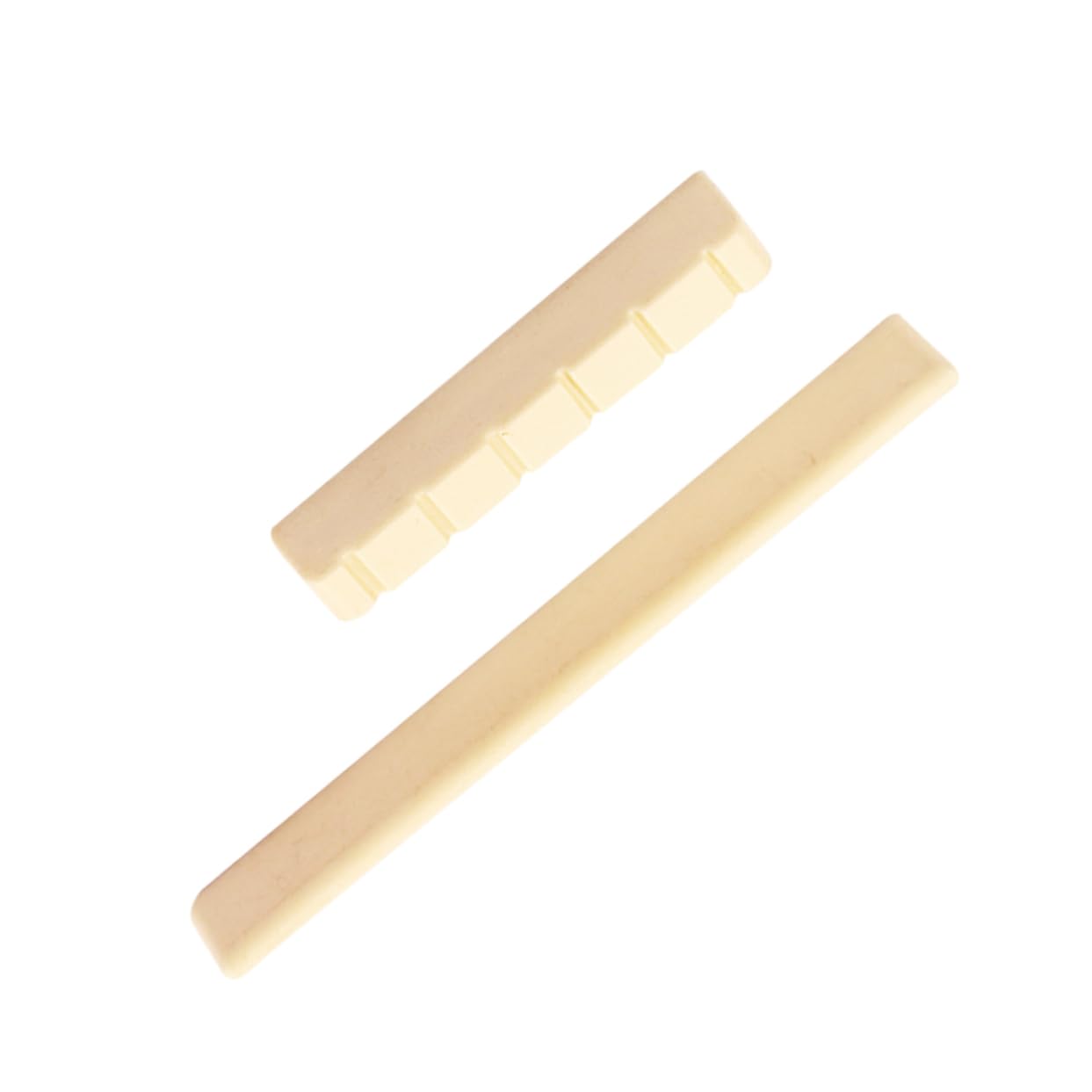 OFFSCH New Saddle Nut for Acoustic Guitar Yellow Upper Lower Pillow Replace Damaged Parts Easy to Cut Random Style