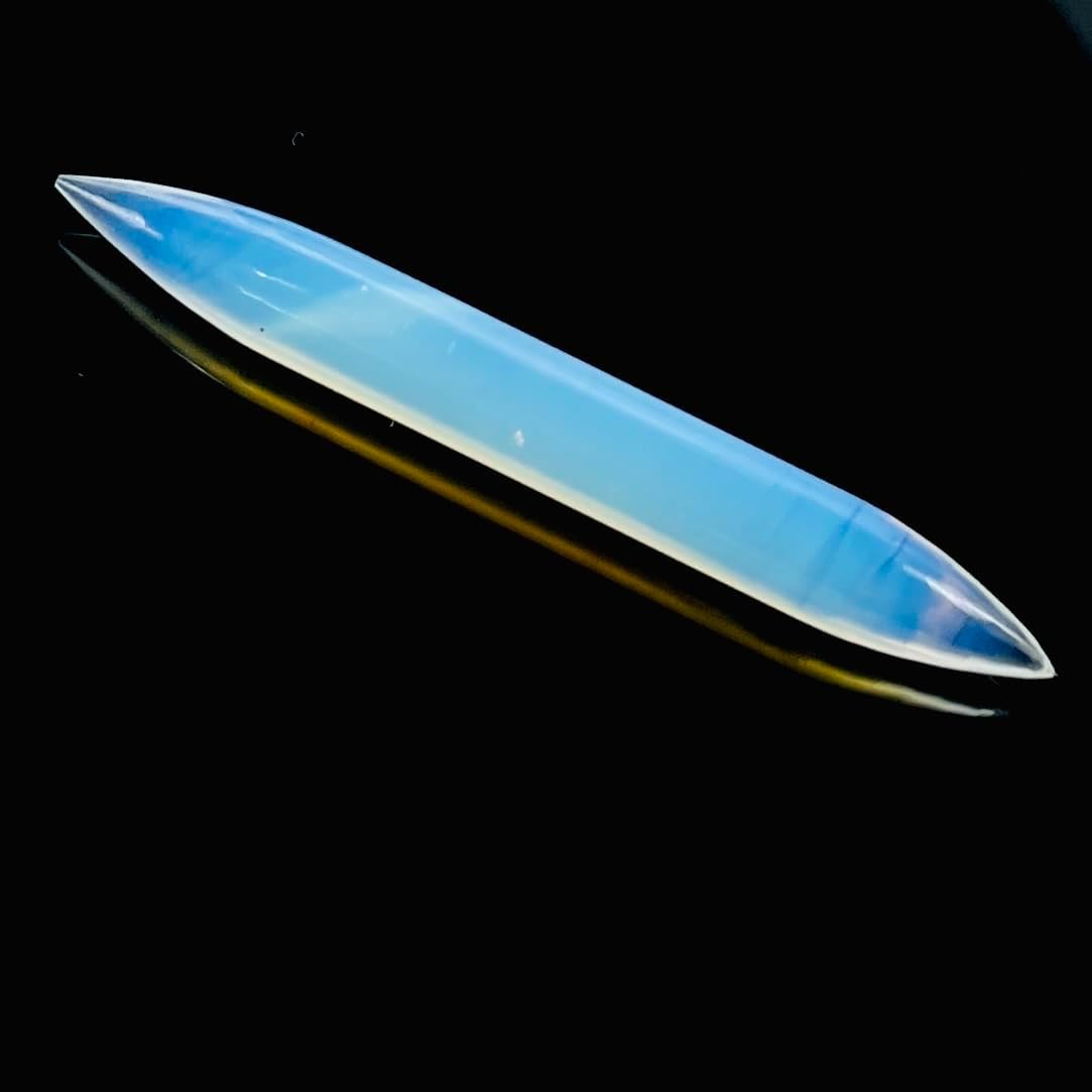 Handmade Opalite Stone Tribal Septum Spike | Stone Tusk Nose Ring | Ethnic Body Piercing Jewelry for Men & Women | Boho Lightweight Septum Pincher