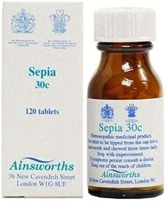 Ainsworths 30c Sepia Homoeopathic Remedy Pack Of 120 Tablets Amazon Co Uk Health Personal Care