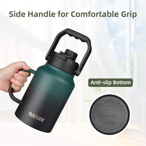 Image of BJPKPK 64oz Stainless Steel Water Bottle, Half Gallon Insulated Water Jug