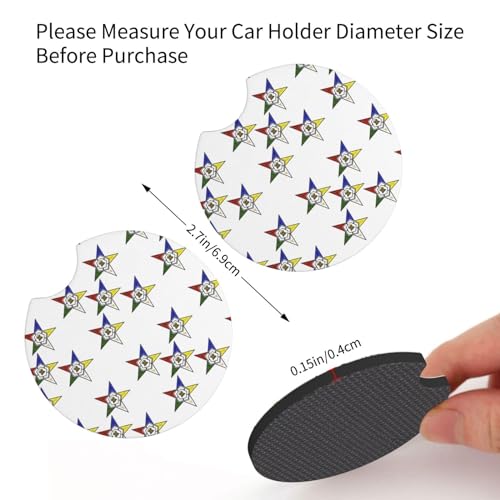 Set de 2 Posavasos para Portavasos de Carro Estrellas miniatura 3