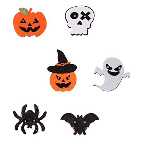 Pin de La Solapa de Halloween Broches Brillantes: 6 Piezas de Halloween Tema de Dibujos Animados Broches Luminoso para Niños Suministro de Halloween para Adultos Azar Cover