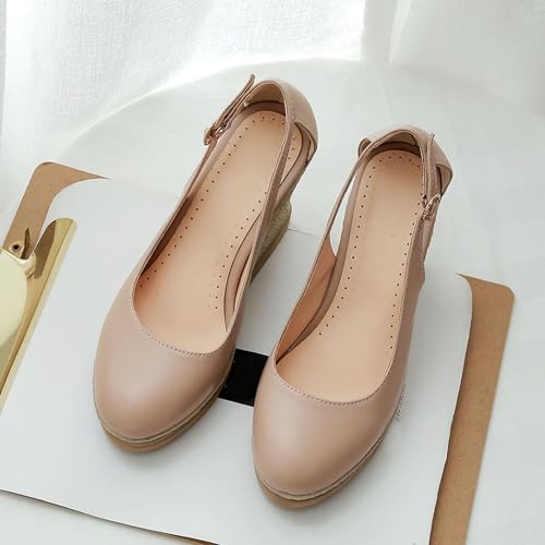 Sandales compensées bout fermé Lizoleor pour un maintien parfait du pied