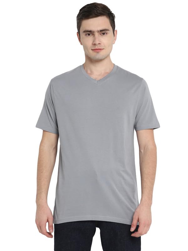 Image of Aventura Outfitters Men's V Neck 100% Cotton Regular Fit T-Shirt (Pack of 4)