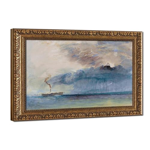 A Paddle Steamer in A Storm Turner toile murale salon pour créer un décor marin unique