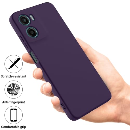 Image of Back Cover for Motorola Moto G06 4G / G06 Power 4G | Full Camera Protection | Premium Liquid Silicon Case | Flexible Bumper Case for Motorola Moto G06 4G / G06 Power 4G (Dark Purple)