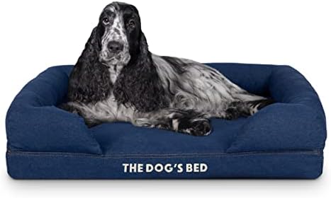 The Dogs Bed Orthopaedic Dog Bed Heritage Collection XL Blue/Red Waterproof Memory Foam Dog Bed