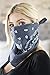 RIAH FASHION Fabric Face Cover Multi-Purpose Cotton Unisex Bandana - Mouth Shield Scarf Handkerchief, Headwear Balaclava Wrap (1, Grey)