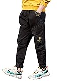 Jungen Cargo Jogger Hosen haben einen breiten elastischen Bund, bequem für den täglichen Gebrauch.
