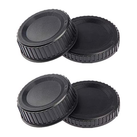 Camera Body Cap & Rear Lens Cover for Nikon D90 D7000 D850 D810 D780 D750 D5600 D5500 D5300 D3500 D3400 D3300 kit AF/AF-S/AF-P Lens.(2 Pack) Cover