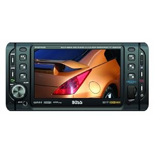 Boss BV8755B In-Dash 5.5″ DVD/MP3/CD Touchpanel Widescreen Receiver with USB, SD Card, Bluetooth and Front Panel AUX Input
