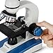 AmScope M150 Series Portable LED Monocular Student Compound Microscope - 40X-1000X Magnification - Microscope Kit Includes Dust Cover, 2 Clips & 2 Eyepieces