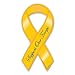 Yellow Support Our Troops Ribbon Magnet