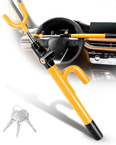 Tevlaphee Steering Wheel Lock Yellow