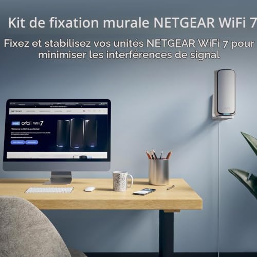 Netgear WiFi 7 Support mural Support mural - vue 3