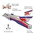 WORKPRO Retractable Utility Knife, Box Cutter with Quick-change Blade Mechanism, Blade Storage Compartment Hidden in Zinc Alloy Handle, 15 Extra Blades Included