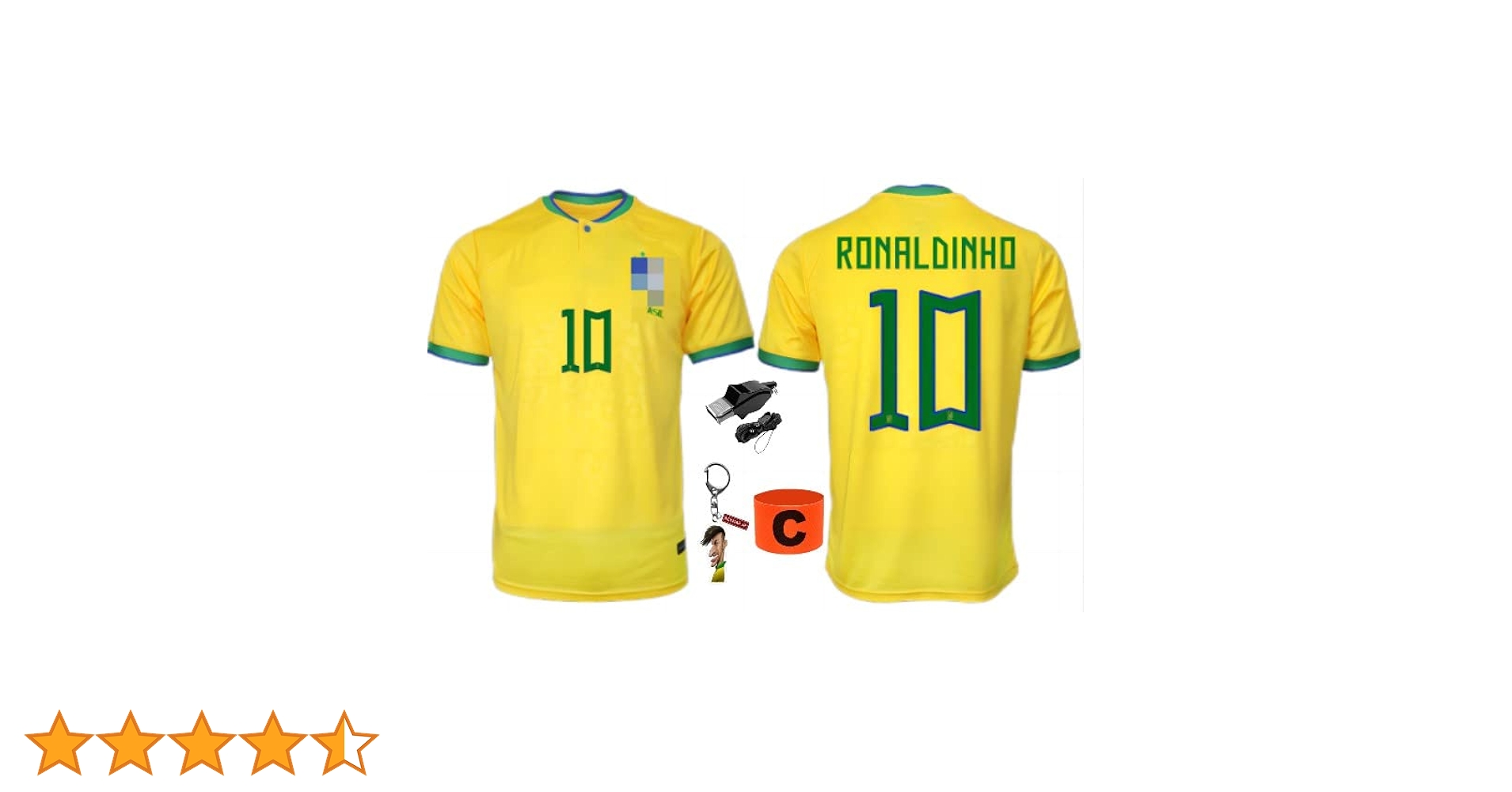 Amazon.co.jp: ロナウジーニョのサッカーユニフォームブラジル