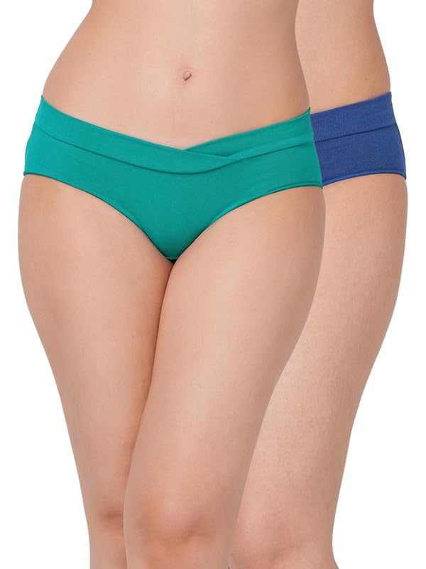 Organic Cotton Bamboo Maternity Panties After Delivery I Overlap Design Pregnancy Panties for Women I Full Coverage Mid Waist Innerwear for Women