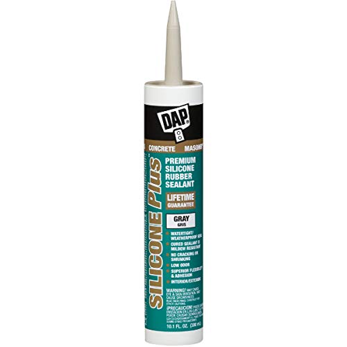 DAP 8675 Silicone Plus Concrete Raw Building Material, 10.1 oz, Gray
